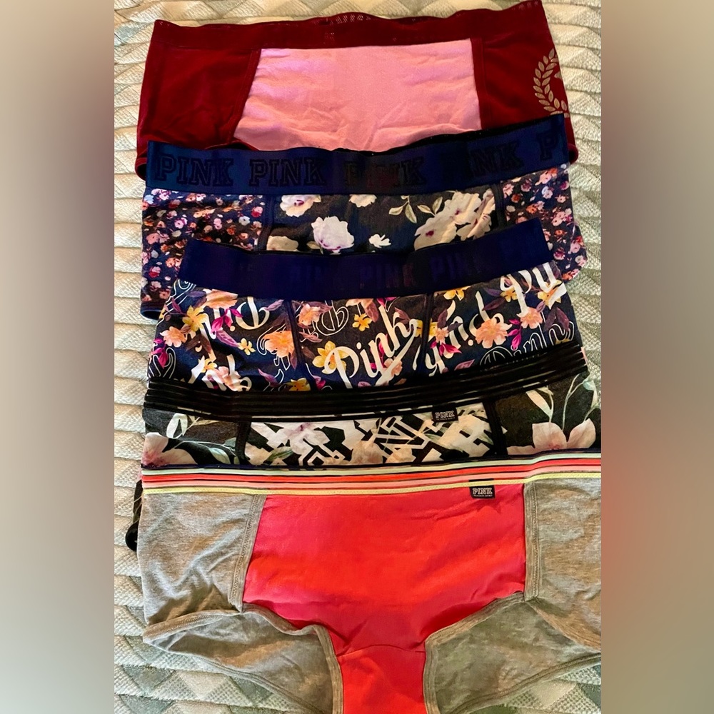 VS PINK 5 pairs of Boyshorts CHEAP